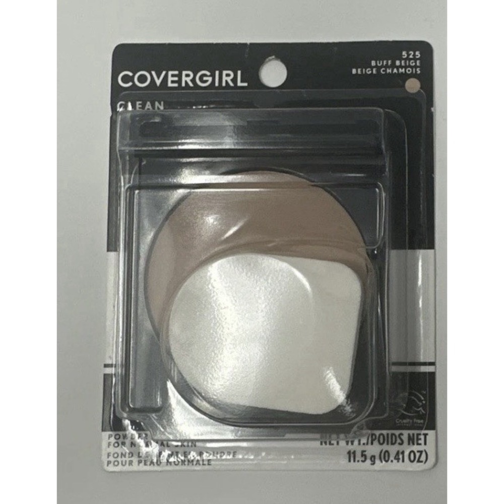 New Covergirl Clean Powder Foundation For Normal Skin 525 Buff Beige